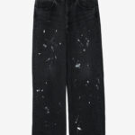Basketcase Jane Smith 13OZ Painted Denim 5 Pocket Pants, Black