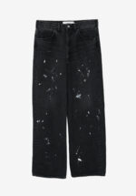Basketcase Jane Smith 13OZ Painted Denim 5 Pocket Pants, Black