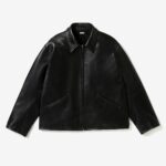 Basketcase Gallery Leather Sports Jacket, Black