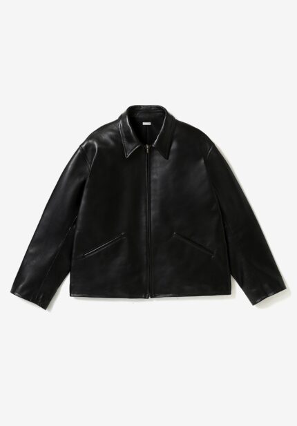 Basketcase Gallery Leather Sports Jacket, Black