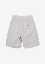 Basketcase Standalone Lace Layered Pigment Trouser, Light Grey