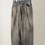 Basketcase Gallery Straight Wide Denim Pants, Black