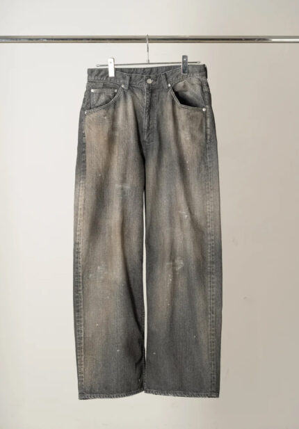 Basketcase Gallery Straight Wide Denim Pants, Black