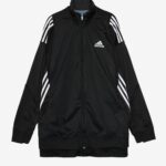 Basketcase Gallery Reconstructed 2in1 Double Layer Hybrid Vintage Track Jacket 1 Size, Black