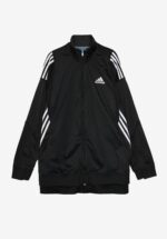 Basketcase Gallery Reconstructed 2in1 Double Layer Hybrid Vintage Track Jacket 1 Size, Black