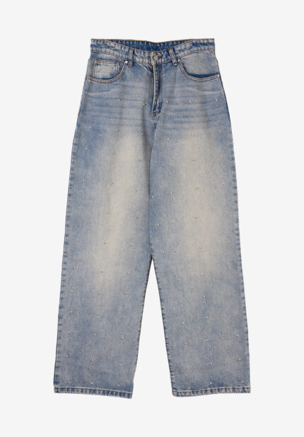 Basketcase Gallery Wrap Jeans, Blue
