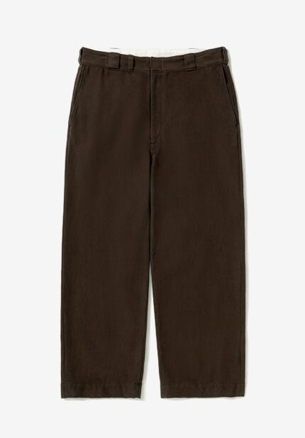 Basketcase Gallery Vintage Silk Cotton Work Pants, Brown