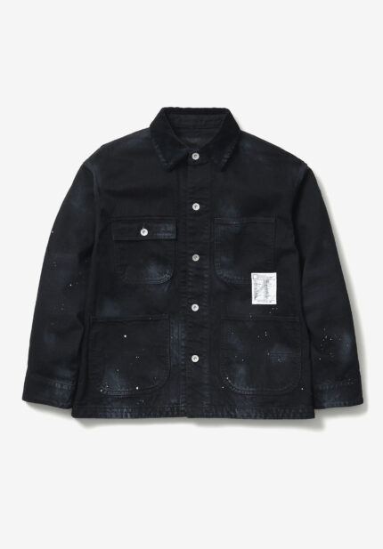 Basketcase Gallery BW . Washed Coverall Jacket, Black