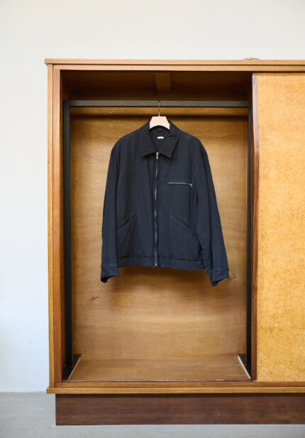 Basketcase Gallery Vintage Silk Cotton Detroit Jacket, Black