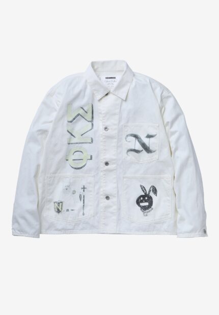 Basketcase Gallery Memorial Coverall Jacket, White