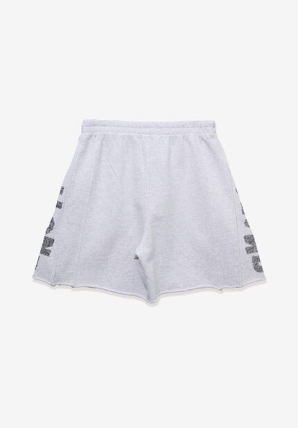 Basketcase Standalone “Standalone” Panel Zip Jogger Shorts, Melange Grey