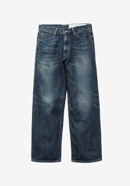 Basketcase Gallery Washed Denim Dp Wide Pants, Indigo