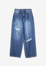Basketcase Gallery Crushed Extended Cut Luft Jeans, Indigo Wash