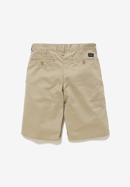 Basketcase Descendant Pit Twill Shorts, Beige