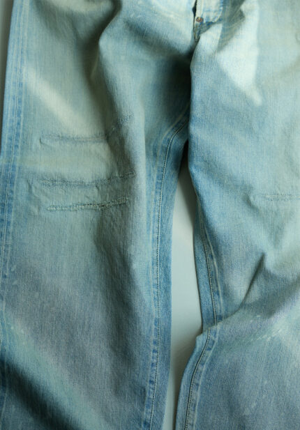 Basketcase Gallery No. 37 Washed Wide Denim Pants, Bleach