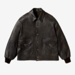 Basketcase Gallery Leather A-1 Flight Jacket, Brown