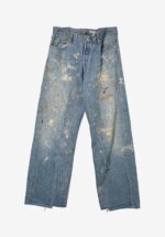 Basketcase Gallery Painted Baggy Jeans, Blue M