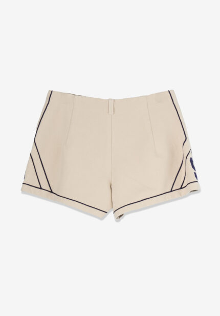 Basketcase Standalone “SA” Varsity Game Shorts, Ivory