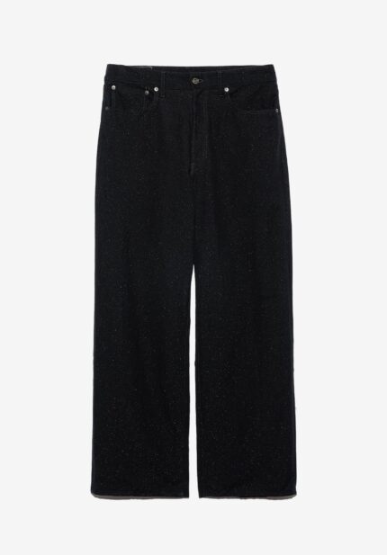 Basketcase Gallery UW1192 / Wide Glitter Pants, Black