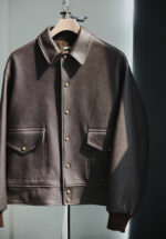 Basketcase Gallery Leather A-1 Flight Jacket, Brown