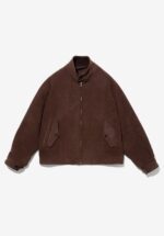 Basketcase Gallery Cashmere Silk Double Faced Pile Driving Jacket, Brown
