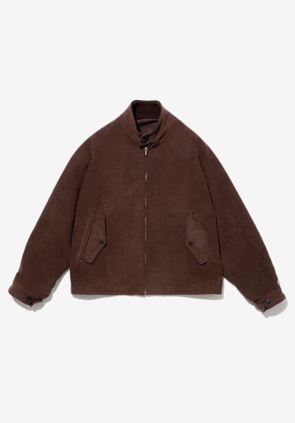 Basketcase Gallery Cashmere Silk Double Faced Pile Driving Jacket, Brown