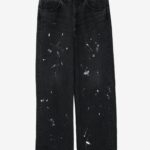 Basketcase Gallery 13OZ Painted Denim 5 Pocket Pants, Black