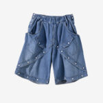 Basketcase Oldpark Denim Short Pants, Blue