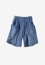 Basketcase Oldpark Denim Short Pants, Blue