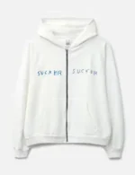 BasketCase Gallery Sucker White Zip Hoodie