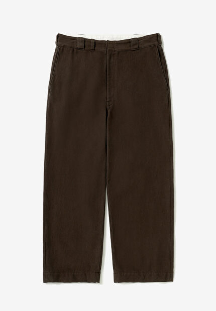 Basketcase Gallery Vintage Silk Cotton Work Pants, Brown