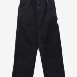 Basketcase Gallery Contrast Panel Straight Denim, Dark Grey