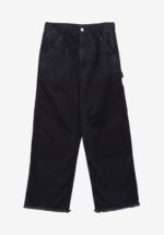 Basketcase Gallery Contrast Panel Straight Denim, Dark Grey