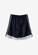 Basketcase Standalone Contrast Trim Mesh Shorts, Navy