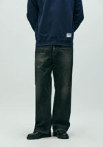 Basketcase Gallery Washed Denim Dp Wide Pants, Indigo