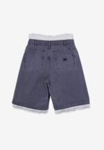 Basketcase Standalone Lace Layered Pigment Trouser, Blue