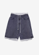 Basketcase Standalone Lace Layered Pigment Trouser, Blue