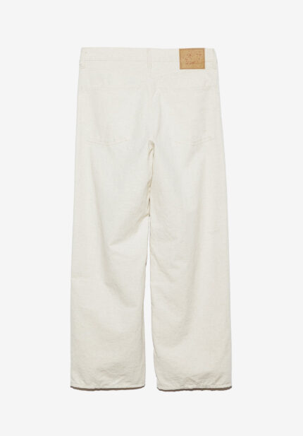 Basketcase Gallery UW1192 / WIDE GLITTER PANTS, BEIGE