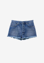 Basketcase Rhodolirion Button Fly Short Pant - Damaged Denim, Indigo