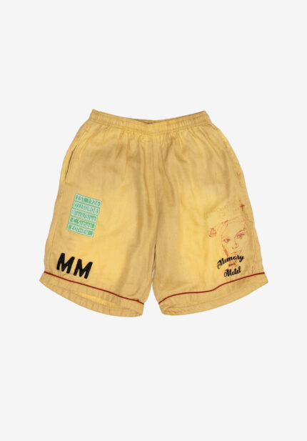 Basketcase Paly Hollywood Montauk Bowling Short, Yellow