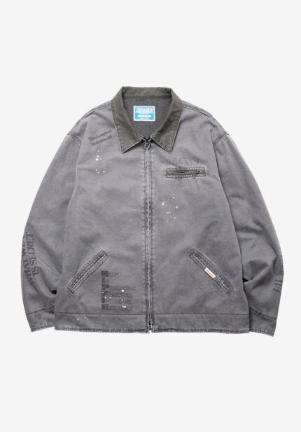 Basketcase Gallery Garment Dyed Work Jacket, Black