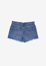 Basketcase Rhodolirion Button Fly Short Pant - Damaged Denim, Indigo