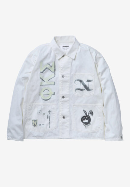 Basketcase Gallery Memorial Coverall Jacket, White