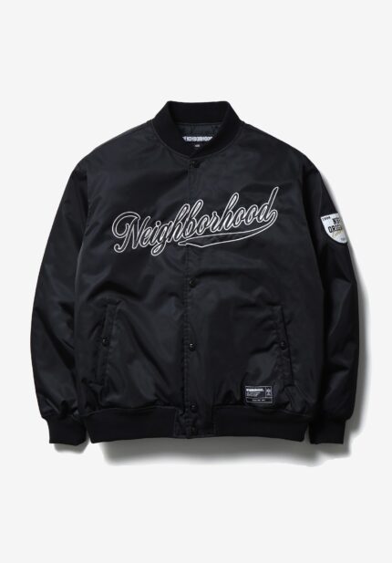 Basketcase Gallery Baseball Jacket, Black