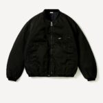 Basketcase Gallery Vintage Silk Air Force Jacket, Black