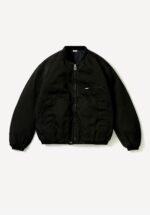 Basketcase Gallery Vintage Silk Air Force Jacket, Black