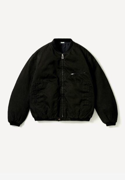 Basketcase Gallery Vintage Silk Air Force Jacket, Black