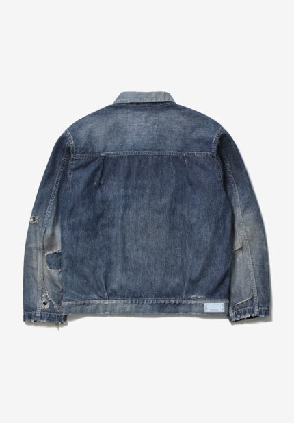 Basketcase Gallery Savage Lw Denim Zip Jacket, Indigo